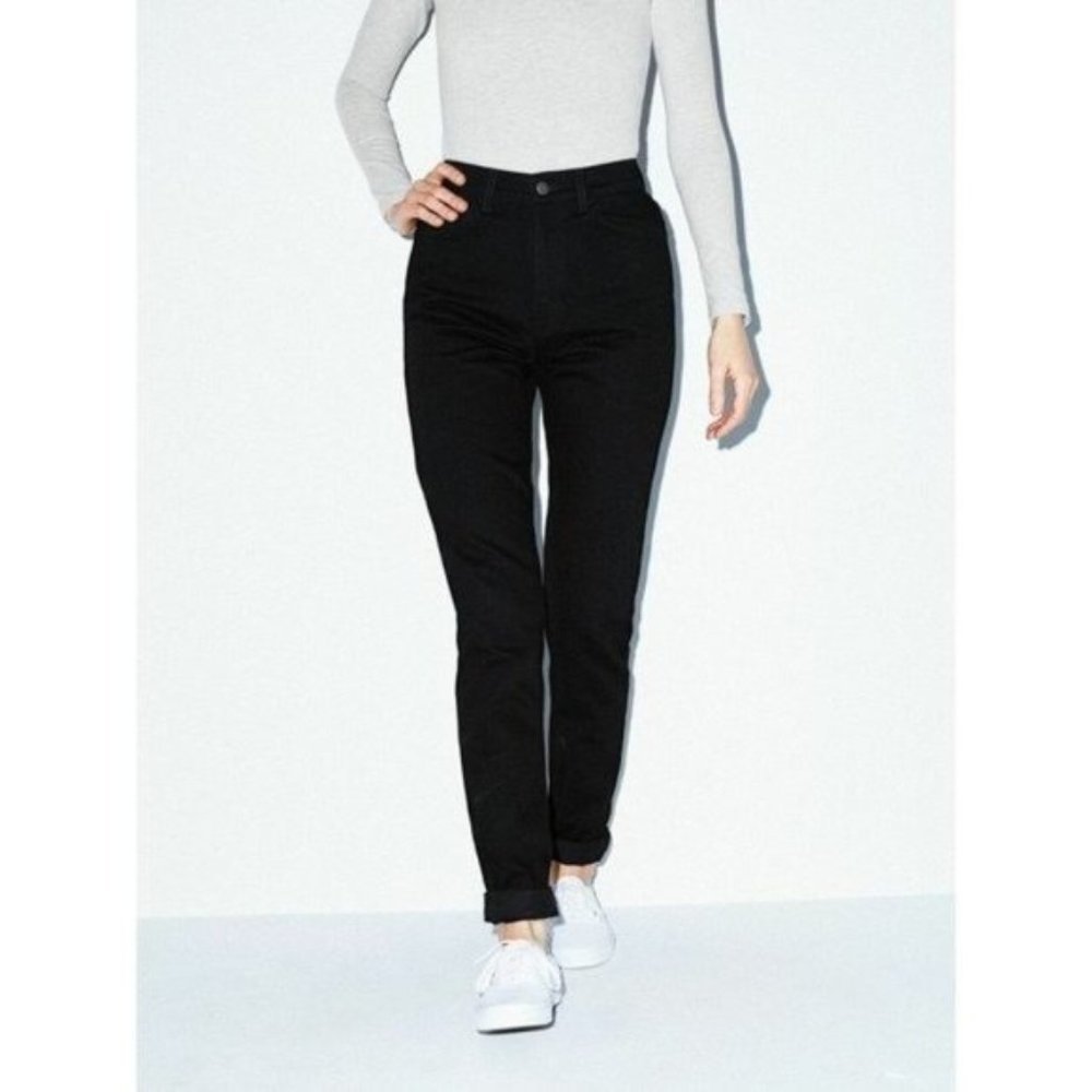 High Waist Jean American Apparel Black Size 30, RSADM304W